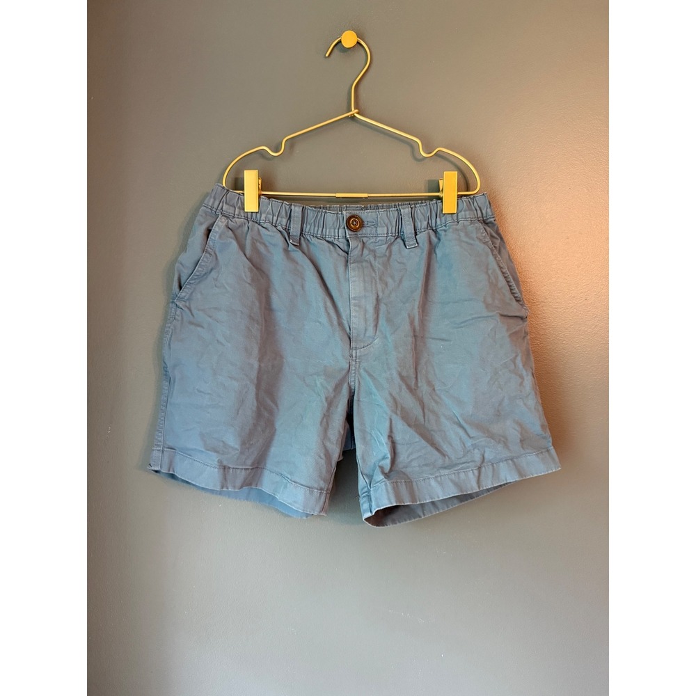 Chubbies Mens Everywear Shorts Slate Blue Elastic Waist Stretch Twill Small
